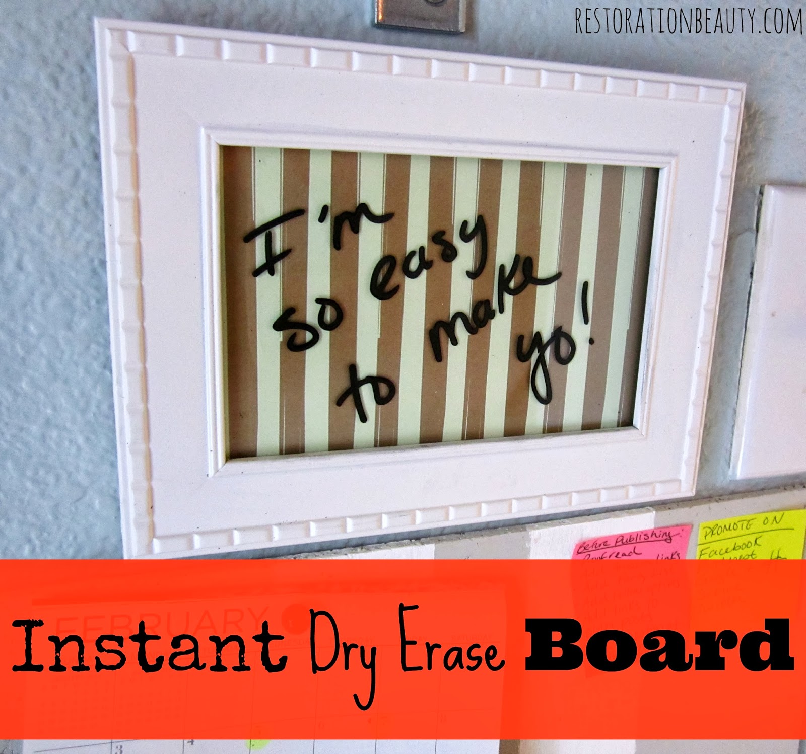 Quick dryerase board Diy dry erase board, Dry erase board, Diy